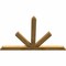 Ekena Millwork Saratoga Rough Sawn Timber Gable Bracket, Western Red Cedar, 60"W x 40"H x 2"D x 4"F, 16/12 Pitch GBW060X40X0204SAR00RWR - alternate 4